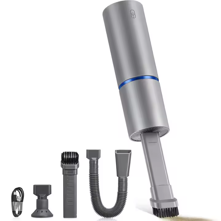 Mini aspiradora, plumero de aire y bomba de mano 3 en 1, pequeña aspiradora de mano inalámbrica, recargable por USB, escritorio, teclado, cajón, interior del coche y otras grietas fáciles de limpiar - 1