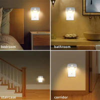 Lámpara Nocturna LED Con Sensor De Movimiento Inteligente EU Plug 220V Para Sala De Estar WC Pasillo Escalera Cocina Dormitorio - details 1