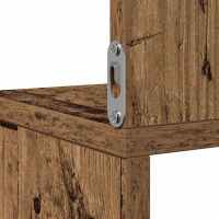 vidaXL Estante de esquina de pared ingeniería envejecida 20x20x127,5cm - details 5
