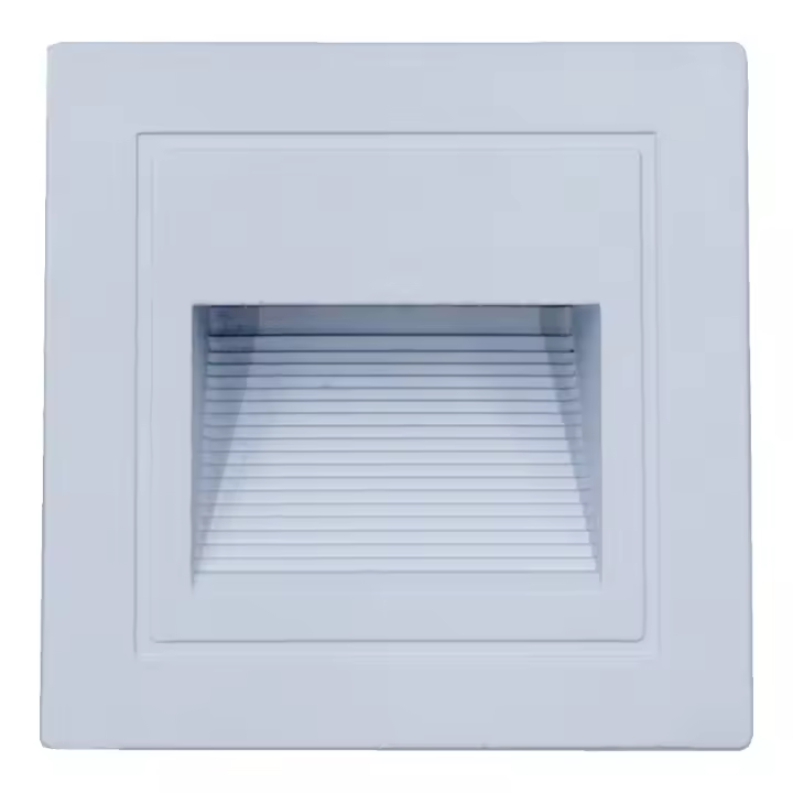 LED7 Baliza Exterior 3W Empotrable Blanco Cuadrado CCT 3 TONOS DE LUZ  / CCT-WL85Q-WH - 1