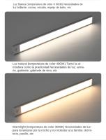 Lámpara Nocturna Con Sensor De Movimiento USB Tipo-C Luz LED De Tres Colores Para Armario De Cocina Dormitorio Iluminación Interior - details 9
