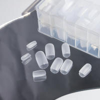 420pcs Uñas Postizas De Artesanía Press on En Mate Y Transparente Cubierta Completa Uñas Postizas Cuadradas Y De Alerza Cortas Para Extensión De Manicura - details 1