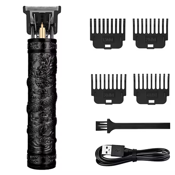 DAM. Recortador perfilador para pelo y barba con batería. 6000 rpm y un ruido inferior a 55db. 4x3x15cm. - 1
