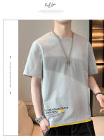 Camiseta Hombre Oversize Estampado Letras Harajuku Manga Corta Y2k Streetwear Casual Suéteres Grandes Verano Cuello Redondo Algodón - details 8