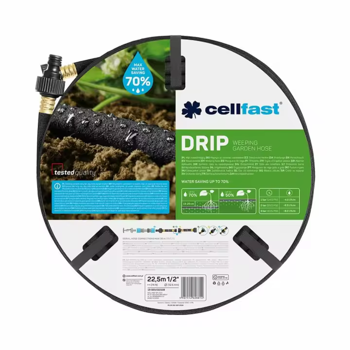Tubo de goteo Cellfast 22,5 m Ø 12,5 mm Riego por goteo - 1