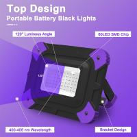 1/2PCS Lámpara De Infrarrojo LED Recargable Para Fiesta Disco Escenario Exterior IP66 Luz Negro UV Para Navidad - details 1