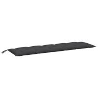 vidaXL Cojín para banco de jardín tela 180x50x7 cm Color Antracita melange,  Gris claro melange,  Gris oscuro melange y mas Cojín Decorativo de Asiento Cojines de muebles de salon - details 8