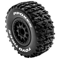 4pcs Neumáticos De Camión De Pista Corta 112mm 1/10 Con Rueda Y Hex 12mm Para Slash Arrma Senton HuanQi 727 Vkar 10sc Hpi Coche RC - details 6