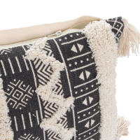 CAPRILO REGALOS & DECORACIÓN Cojín Decorativo Rectangular de Algodón con Relleno "Cenefas y Borlas". Adornos. Decoración del Hogar. Regalos Originales. Textil. 61 x 36 x 10 cm - details 2