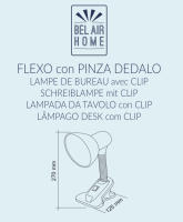 Lámpara Flexo de Escritorio Dédalo con Pinza - Bel Air Home, Iluminación Moderna para Trabajo y Lectura - details 2