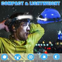 Linterna Frontal LED XPG+COB Con Batería Integrada Multi-función Recargable Por USB 6 Modos Torcha Frontal Para Camping Y Actividades Al Aire Libre - details 6