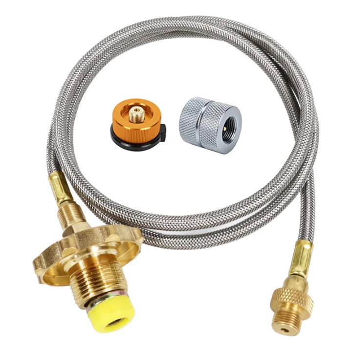 Adaptador De Conexión De Tanque De Gas Líquido Para Camping Al Aire Libre En Asia Carburante De Gas Cartridge Mutuo Recarga Línea De Extensión