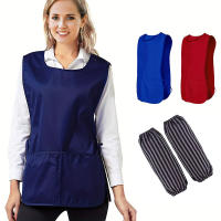 BOPORO Delantal Impermeable Unisex con Mangas y Bolsillos Profundos - details 0