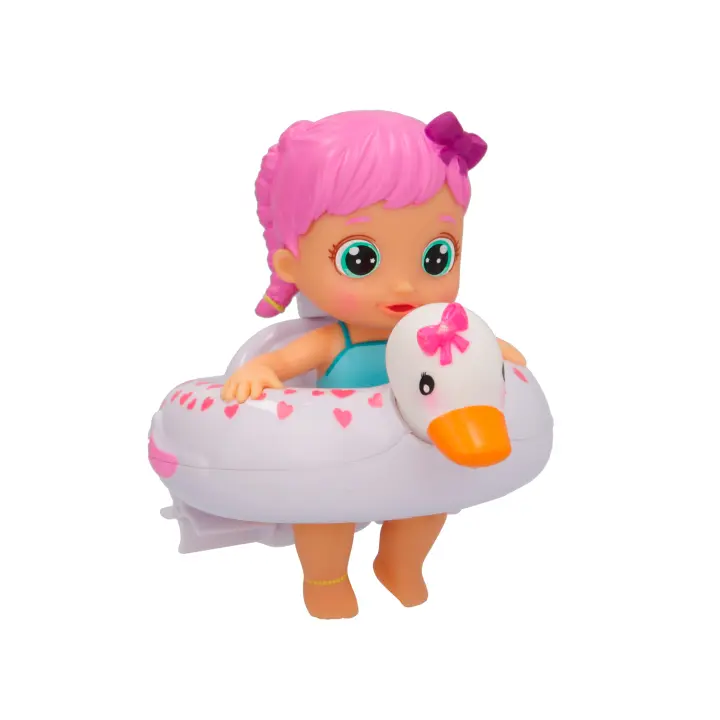 BLOOPIES Floaties Wendy | Muñeca acuática; Lanzan Agua y Hacen Burbujas - Juguete de baño para niños y niñas - 1
