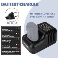 Cargador De Batería EU Plug Para Paslode 7.2V Li-ion 902600 B20543 6V Ni-CD/Ni-MH 404400 900400 900420 900200 900600 Accesorio De Cargador - details 0