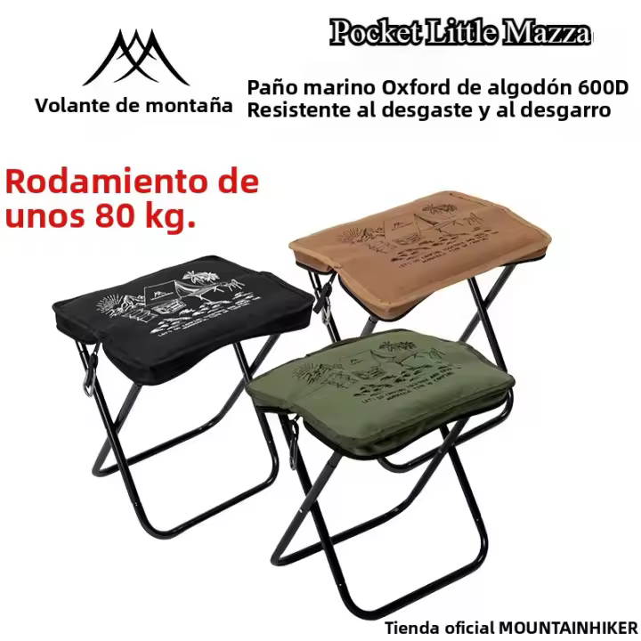 Silla De Almacenamiento MOUNTAINHIKER Para Camping Plegable Ultra-ligera De Aluminio Mini Silla De Pesca Para Picnic Furniture - 1