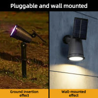 Luces De Punto Solar RGB 9 LED Para Exterior IP65 Impermeables Ajustable Brillo Para Jardín Yard Árboles De Palma - details 4