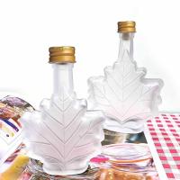 Botellas De Vidrio Para Alcohol Mini Forma De Hoja De Arce 50ml 100ml 250ml Con Tapa Eco-amigable Para Licor Escocés Y Sirupos - details 7