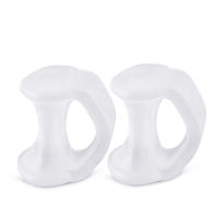 Pexmen 2Pcs Separador De Dedos De Pies Gelado Espaciar Los Dedos De La Pata Aliviar La Presión Y Prevenir Rasguños Herramienta De Cuidado De Los Pies Color Rosa - details 9