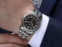 Reloj Mecánico Automático Para Hombre CADISEN 2024 39MM Acero Inoxidable Cristal De Zafiro Resistente Al Agua Con Marcadores Arábigos Y Calendario Completo Movimiento MIYOTA 8215 - details 11