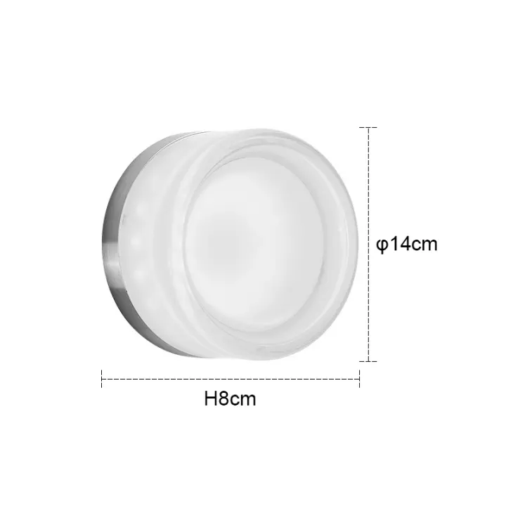 Lámpara De Pared LED Moderna En Acrílico Para Dormitorio Sala De Estar Hotel Baño Iluminación Decorativa Montaje En Pared Incluye Bombilla - 1