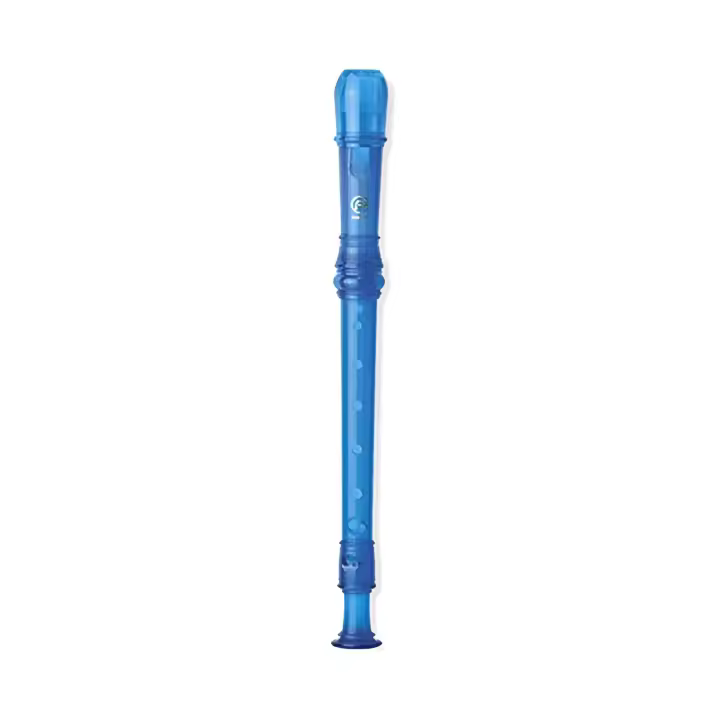 Flauta Angel ASRB-251BL Plastico Digitacion Barroca 2/P Azul - 1