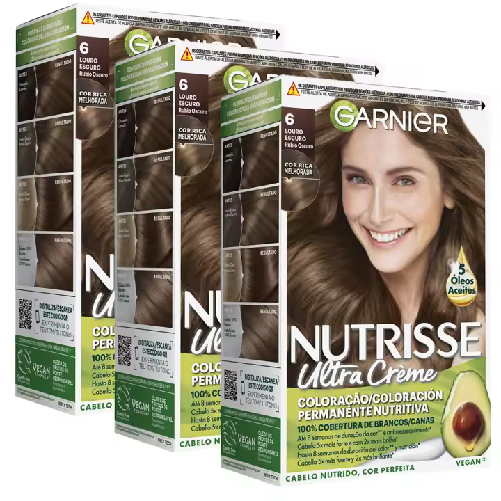 Garnier Nutrisse Ultra Crème Sin Siliconas Coloración Permanente Nutritiva - 1