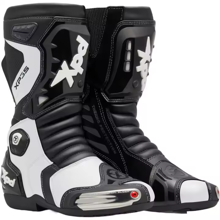 Botas moto XPD XP3-S Negro Blanco - 1