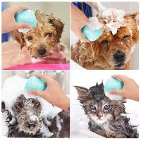 Cepillo De Baño Para Perros Y Gatos Con Dispensador De Shampoo Masajeador De Silicona Para Mascotas Herramienta De Limpieza Para Perra Cachorro Accesorios Para Perros - details 2