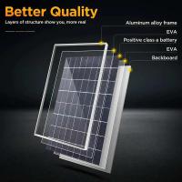Kit De Placa Solar Fotovoltaica 1000W 500W 12V Con Controlador De 100A Para Baterías Rápidas Adecuado Para Hogares Camping RV - details 2