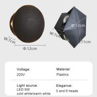 Lámpara De Pared LED Moderna MARPOU Para Exterior Iluminación Decorativa Para Pasillo Y Jardín Forma De Flor Y Estrella - details 0