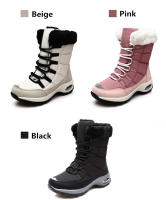 Botas De Invierno Para Mujer Calidad Superior Cómodas Y Seguras Para Caminar Botas De Nieve Con Cordones Impermeables Talla 36-42 - details 4