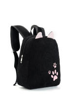 Mochila escolar de jardín de infantes para niños, niñas y niños, de pana, multicolor, nueva, de color sólido, bonita bolsa para bebé - details 0