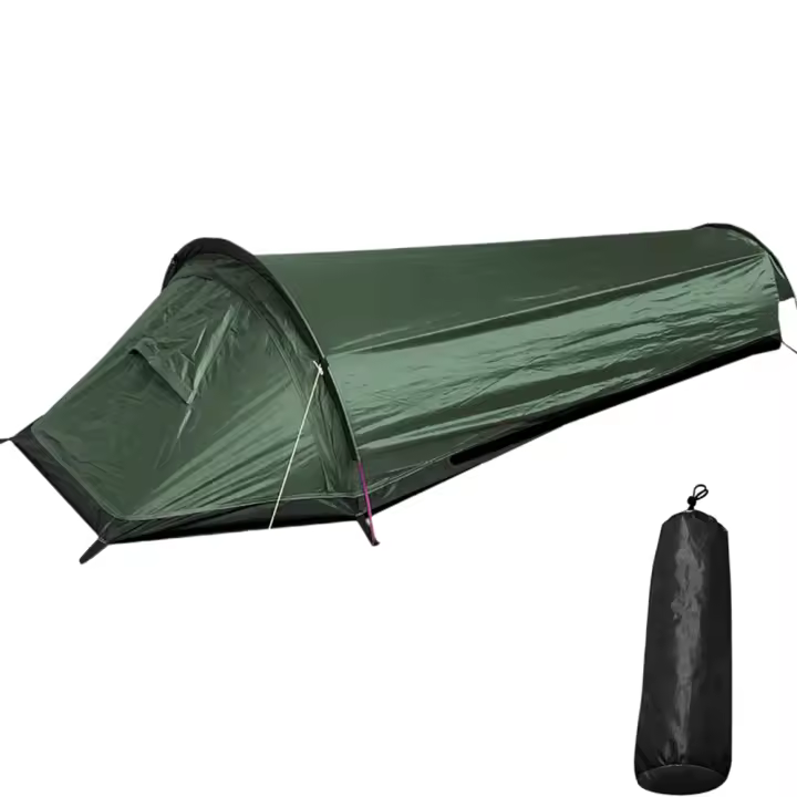 Carpa De Camping Para Un Solo UsUARIO Carpa De Senderismo Al Aire Libre Impermeable Ligera Carpas De Dormir Con Estructura De Domo Material De Aluminio - 1