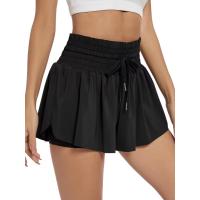 Pantalones cortos de Colores Sólidos para Mujeres, Gimnasio, yoga, entrenamiento Atlético, Correr, Sudar, faldas de Tenis, ropa - details 0