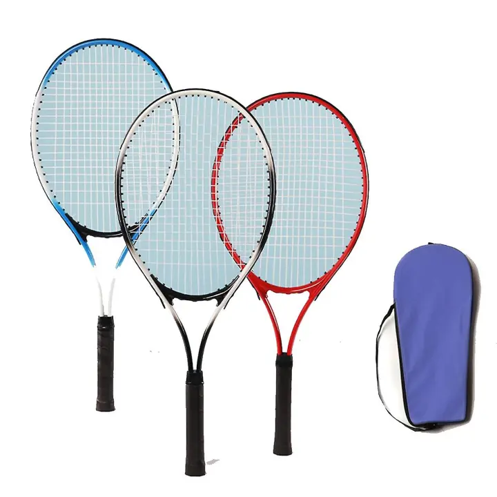 Raqueta de Tenis de 27 pulgadas, entrenador de Tenis individual para principios, juego de entrenamiento de Doble Partido, raqueta de Tenis para exteriores - 1