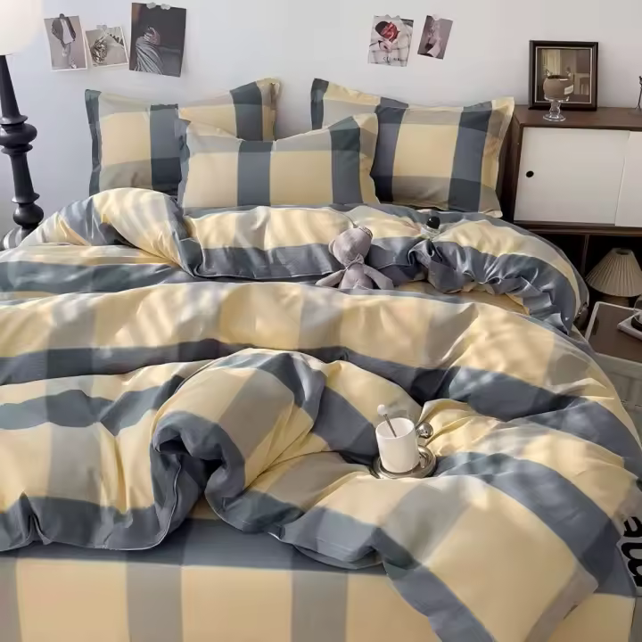Juego de Funda Nórdica 4 Piezas de Algodón Alta Calidad Juego de Ropa de Cama- Dibujo Elegante - Varios Tamaños Disponibles - 1