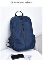 Mochila Universitaria Clásica Versátil De Color Sólido Para Hombres Y Mujeres Con Gran Capacidad Bolsa De Hombro - details 22
