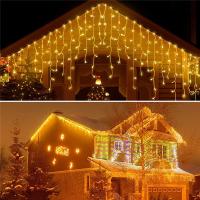 Luces De Navidad Impermeables 5M Guirnalda De Puerta a Puerta Para Exterior Decoración De Jardín Y Pasadizos Longitud Variable 0.4-0.6m - details 0