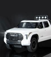 Modelo De Coche De Aleación Toyota Tundra 1:24 Con Sonido Y Luz Simulación Vehículo De Metal Para Niños Juguetes De Coche Regalo Para Niños Hombres - details 9
