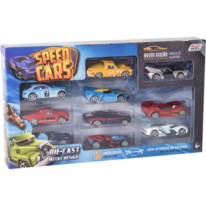 Set 10 Coches Die Cast Vehículos para jugar MODELMOVIL - 1
