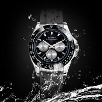 Reloj De Pulsera Masculino PLADEN Con Cronógrafo Resistente Al Agua Y Luminoso Correa De Goma Estilo Clásico De Negocios Para Caballeros - details 8
