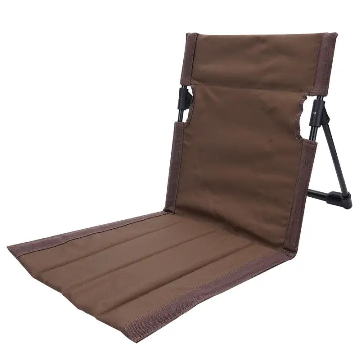 Sillas plegables de campamento ultraligeras con respaldo, sillas casuales al aire libre con bolsos, adecuadas para acampar en la playa y viajes por carretera - 1