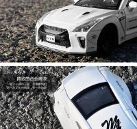 Coche De Deportes Nissan GTR De 1:32 En Escala Metálico Con Sonido Y Luz Vehículo De Juguete Colección Regalo Para Niños A297 - details 18