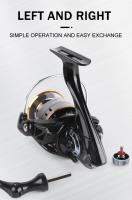 Carrete De Pesca De Mano Ambidextro Ultra Ligero Con Ratio De Engrosamiento 5.2:1 26LB Max Drag Spinning Para Agua Dulce Y Salada Con Carrete De Metal CNC - details 6