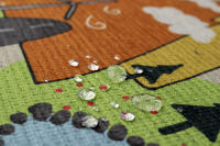 Alfombra Hidrorepelente Parentesi Quadra - Diseño Carretera 80x120cm para Ambientes Infantiles y Juveniles - details 2