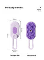 Cepillo Eléctrico Para Mascotas 3 En 1 Limpieza Masaje Recogido De Pelo De Perros Y Gatos Con Mango Retráctil Combinación De Cepillo De Dientes Y Mascarilla - details 18