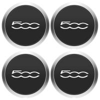 Tapa Central De Eje Silvery Para Ruedas De Fiat 500 Conjunto De 6 Tapas De Polvo 133mm Reemplazo Para 68078419AC 68078421AC - details 1