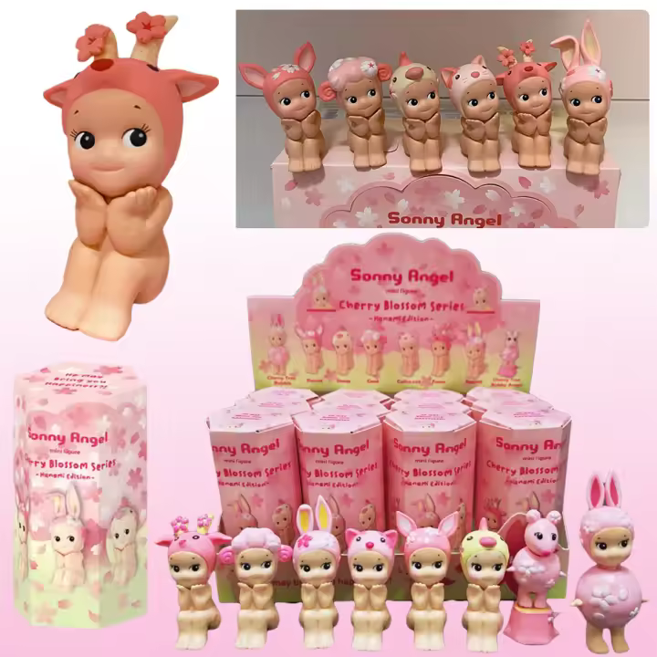 Figura De Colección Mini Sonny Angel Serie Cerezo En Stock Edición Hanami Juguete Para Decorar Escritorio Regalo De Cumpleaños Para Niños - 1