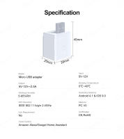 Adaptador De Micro USB Inteligente Tuya 5V WiFi Con Interruptor Compatible Con Alexa Hey Google Alice Para Control Remoto De Hogar - details 10